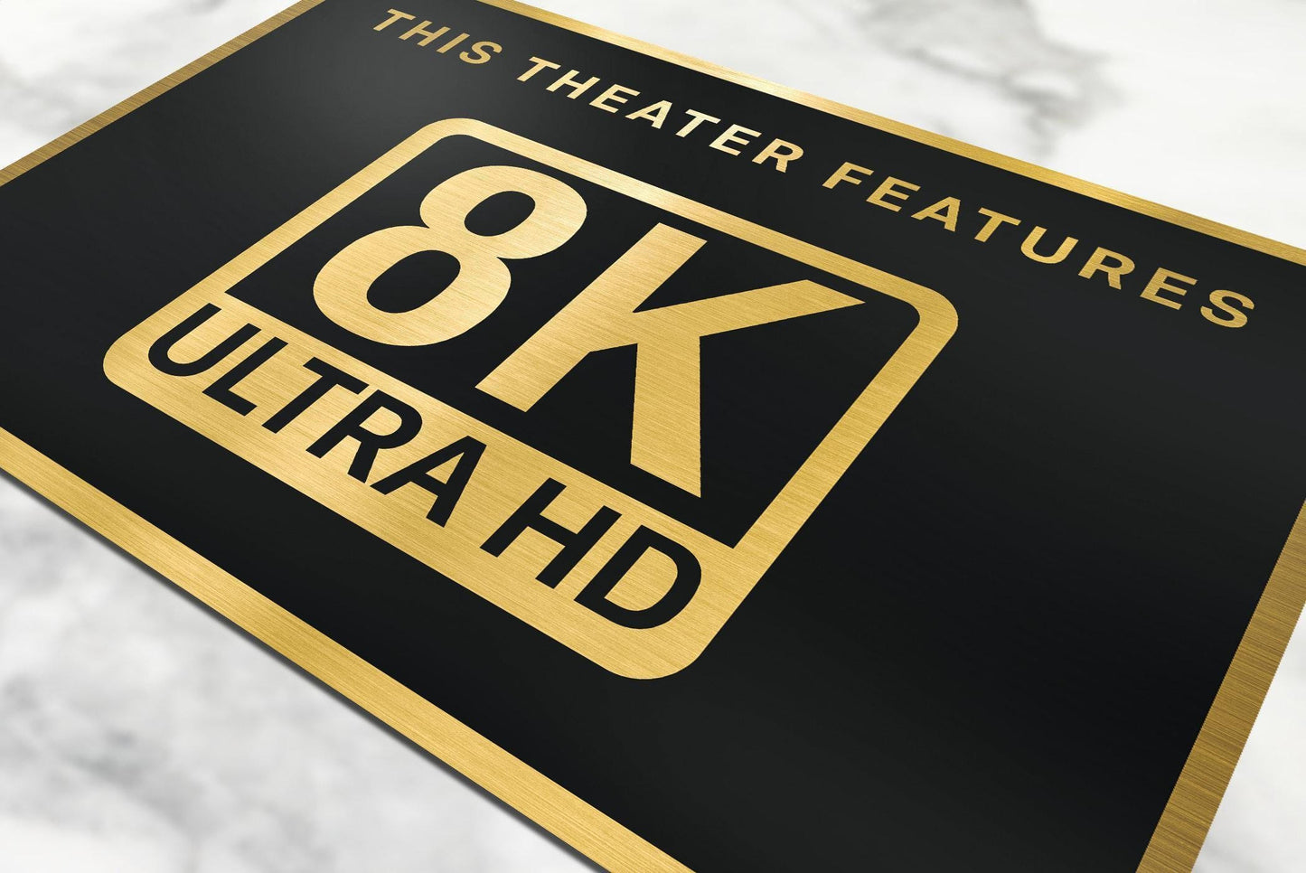 8k ultra hd home movie theater sign