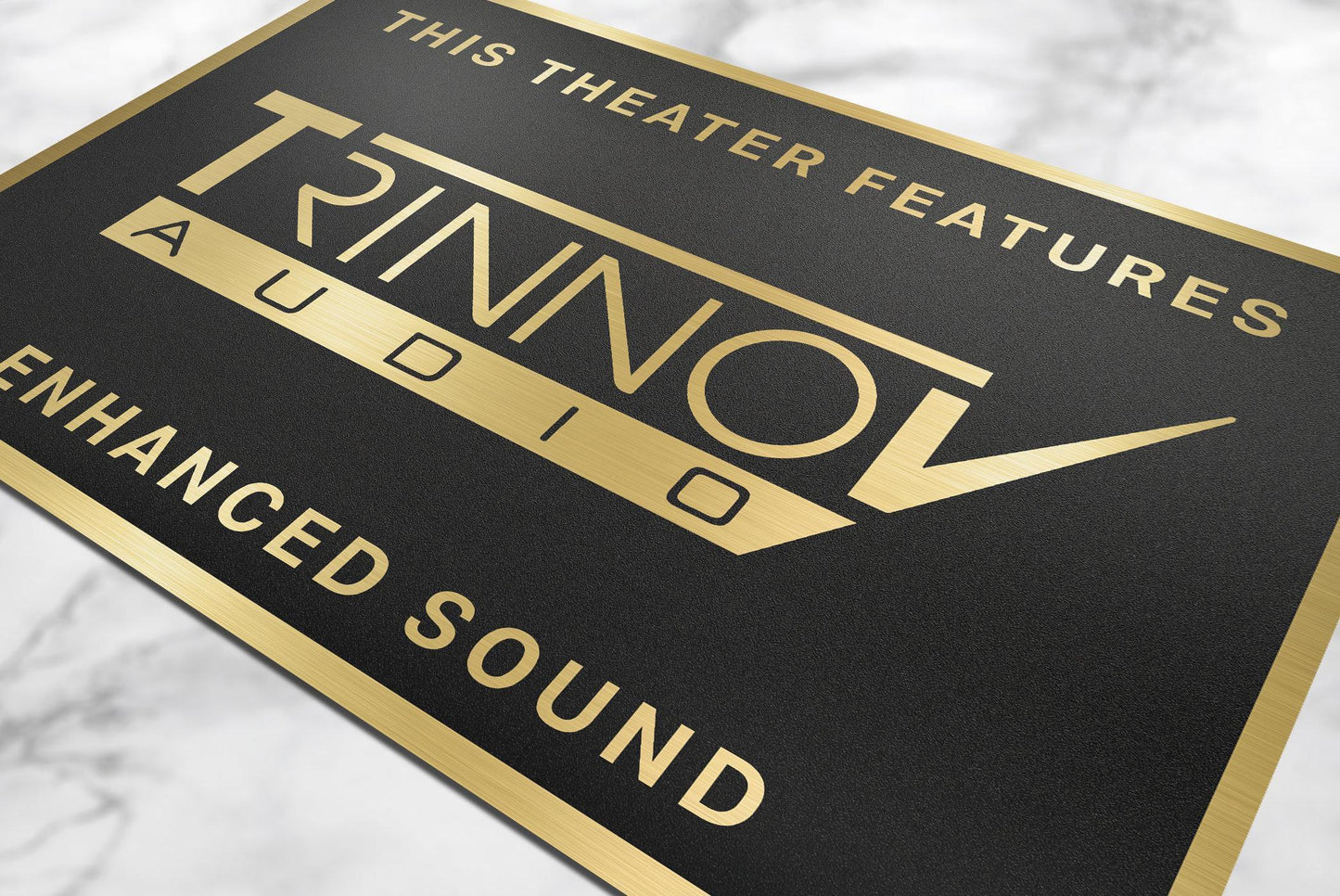 Trinnov home movie theater sign