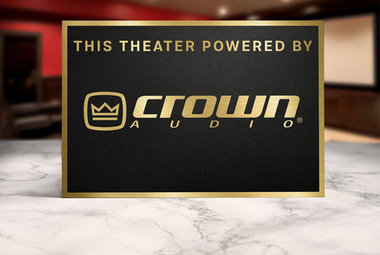 Crown audio theater sign | cinema sign | theater decor