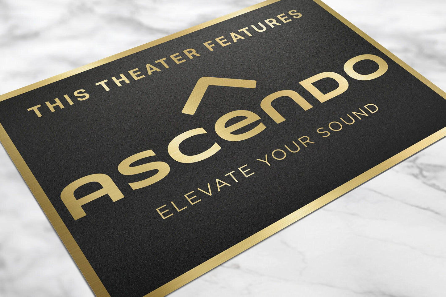 Ascendo home movie theater sign