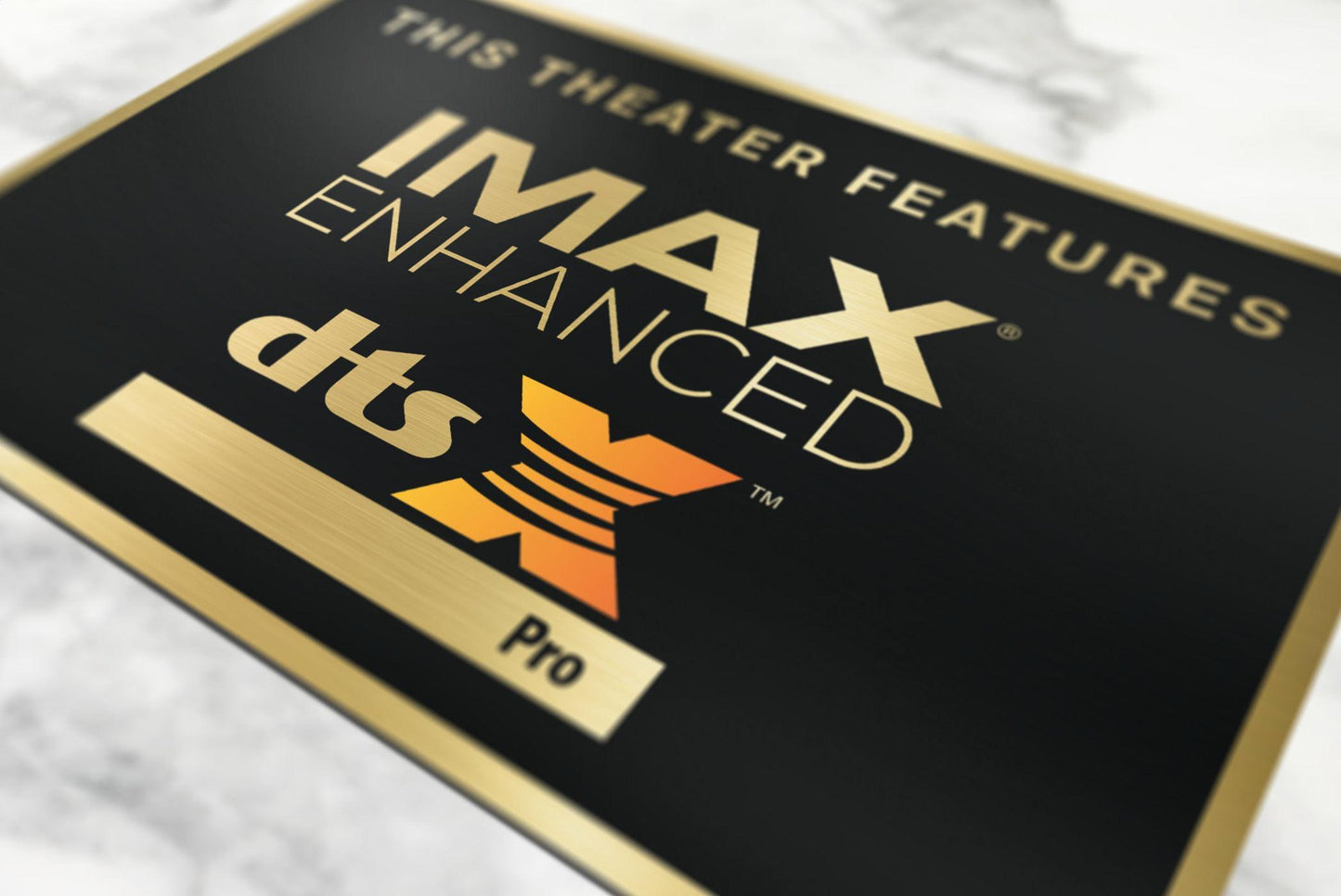 Imax enhanced dtsx home movie theater sign