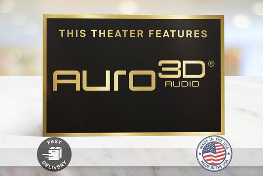 Auro3d home movie theater sign