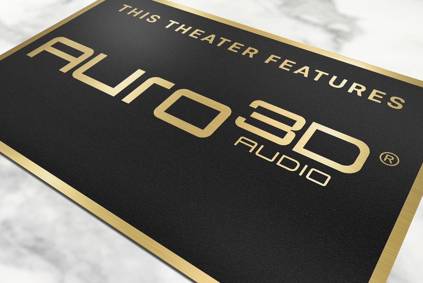 Auro3d home movie theater sign