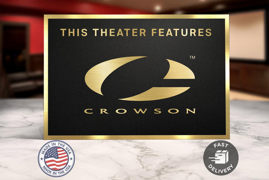 Crowson home movie theater sign