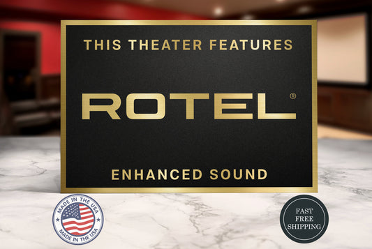 Rotel Audio Home Movie Theater Sign