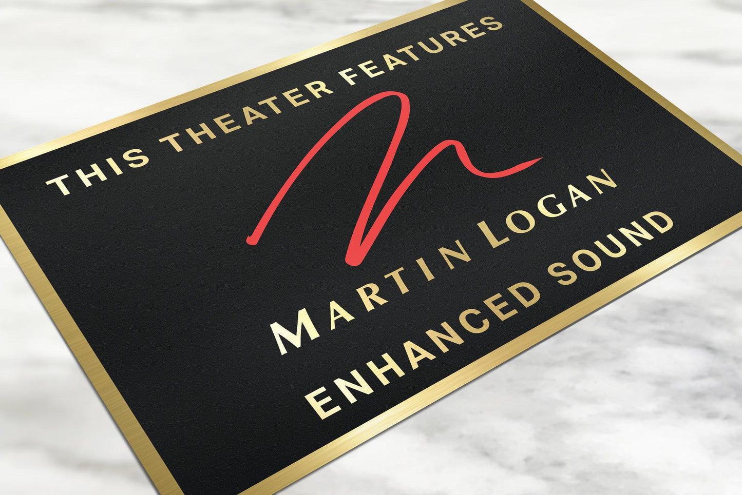Martin logan home movie theater sign