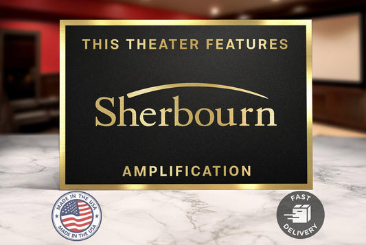 Sherbourn home movie theater sign
