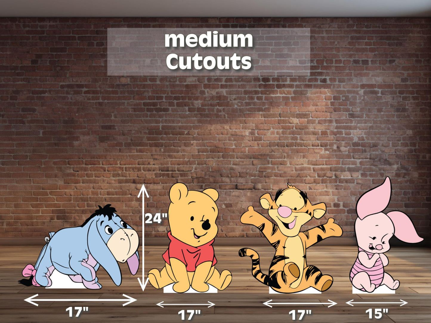 Classic Bear Winnie Cutout | Birthday Party Decor | Winnie the Pooh Standee | Kids Custom Print
