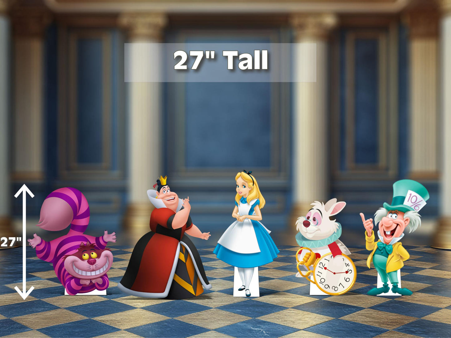 Alice in wonderland cutout | birthday party decor | mad hatter tea party standee