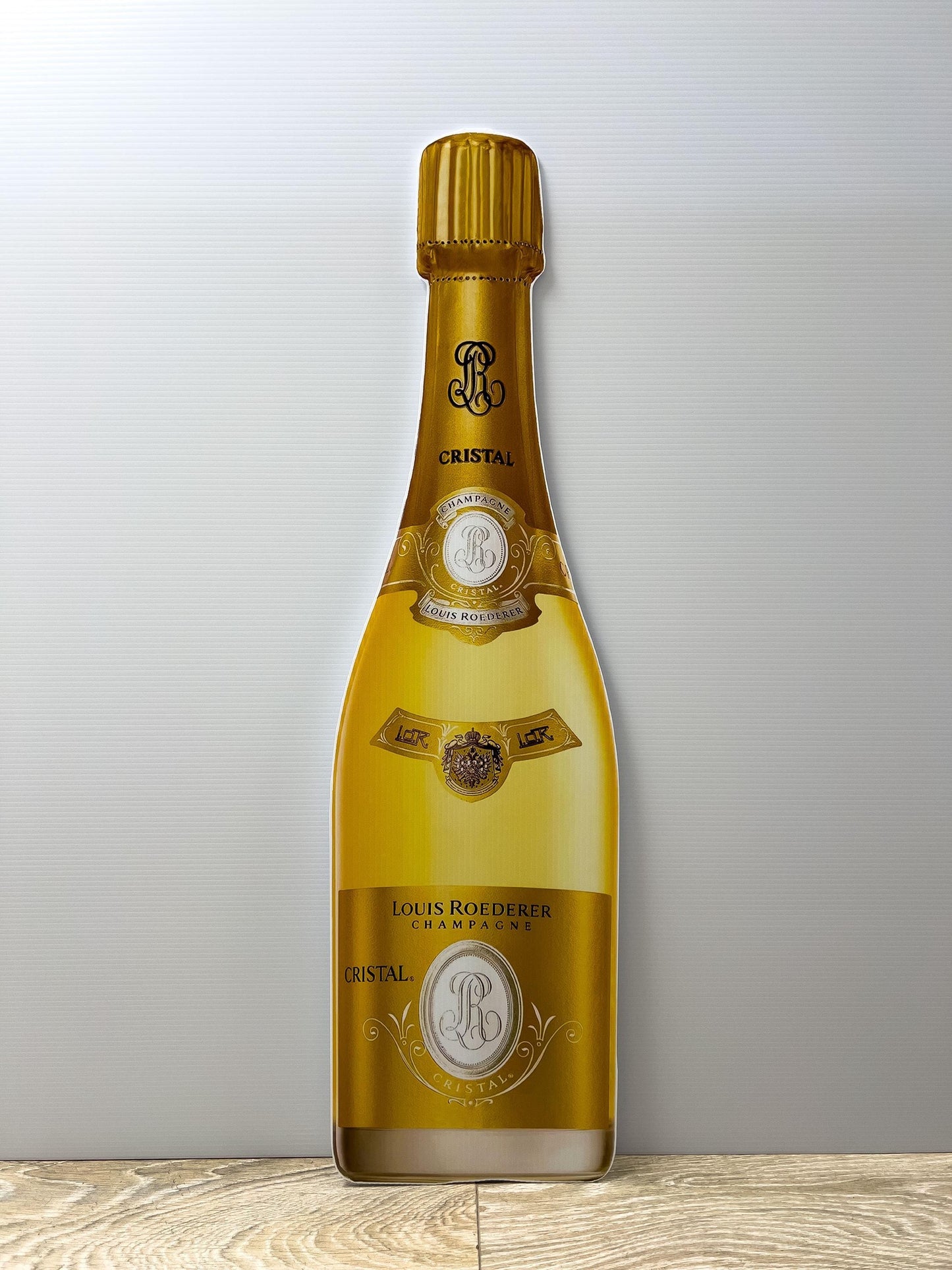 Life size champagne bottle coroplast cutout | celebrity cutouts | new years decor | wedding decor