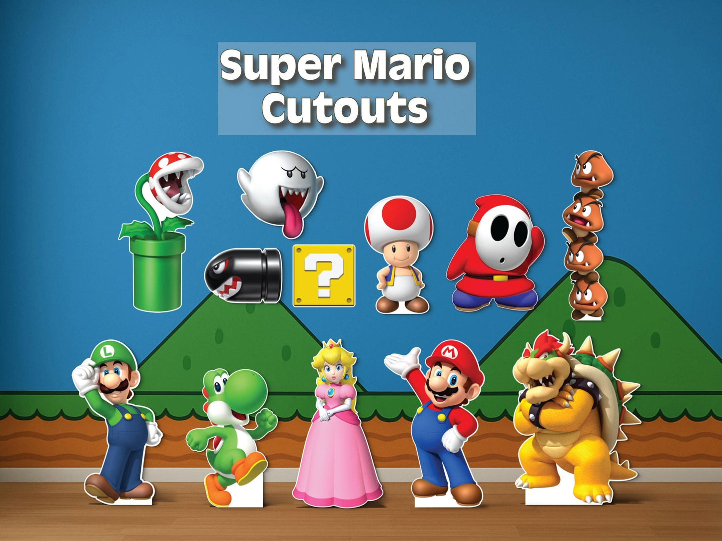 Super Mario Cutouts | Birthday Party Decorations