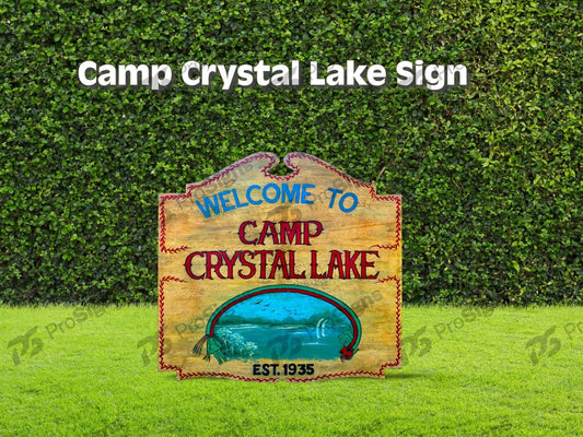 Camp Crystal Lake Sign | Friday the 13th, Horror Decor
