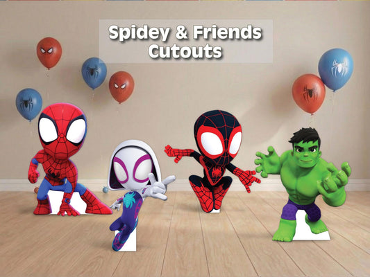 Spidey and friends cutouts | uv printed birthday party decor