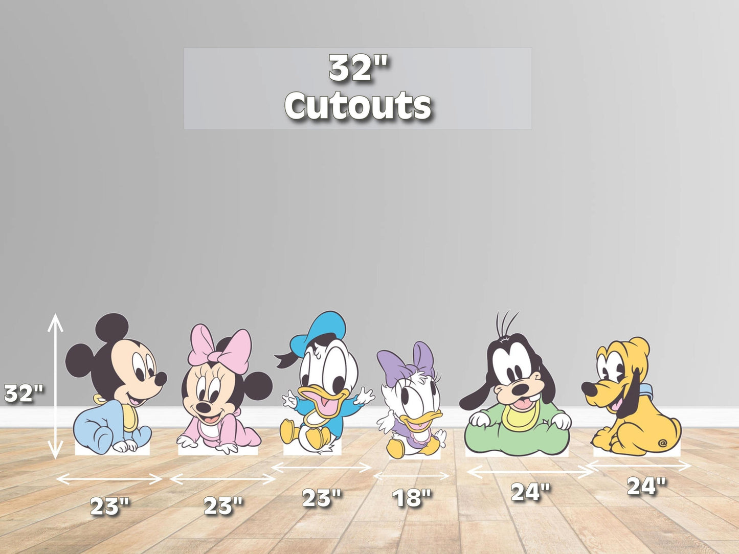 Mickey and friends cutouts |  party decor