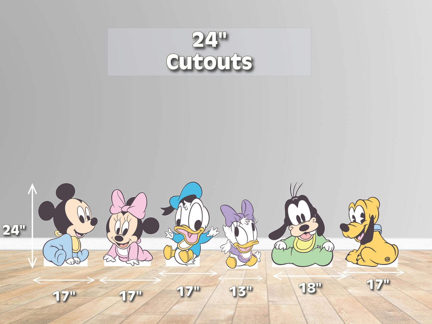 Mickey and friends cutouts |  party decor