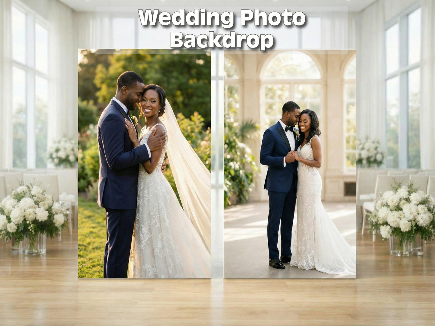 Custom wedding photo boards & backdrops