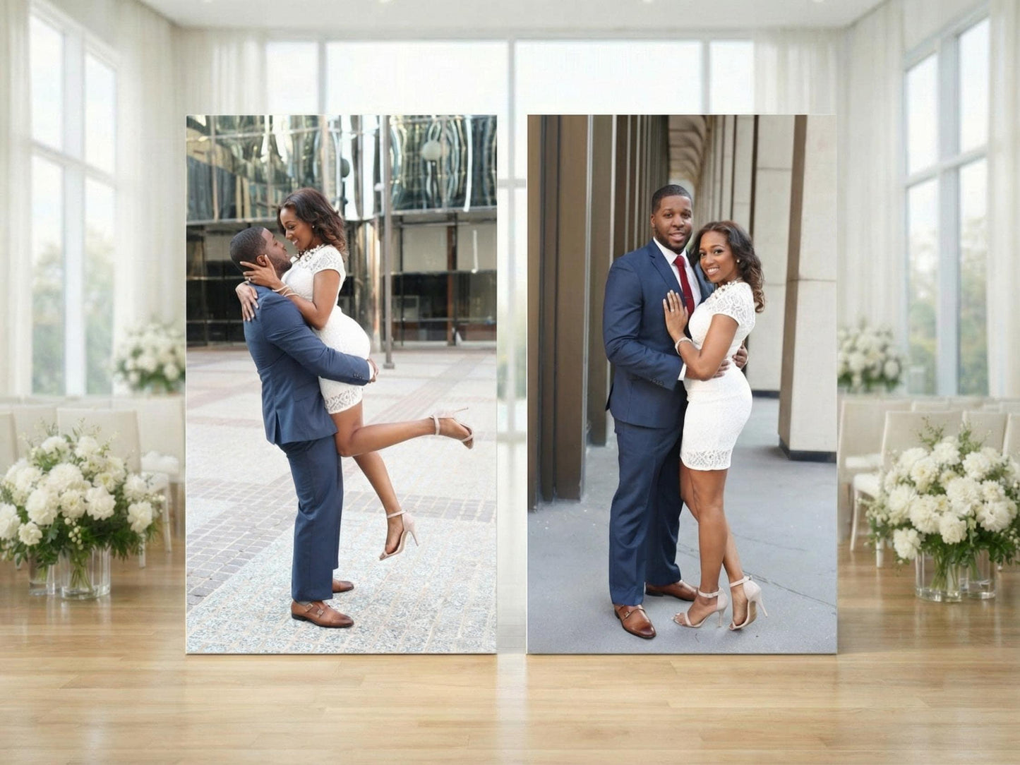 Custom wedding photo boards & backdrops