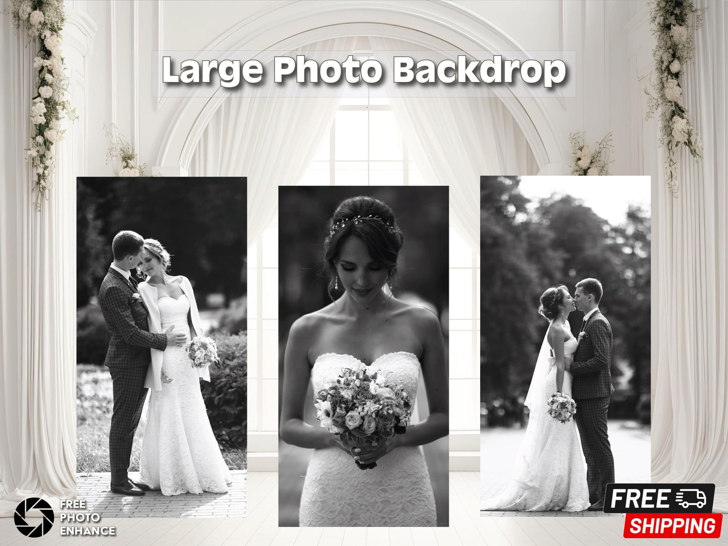 Custom wedding photo boards & backdrops