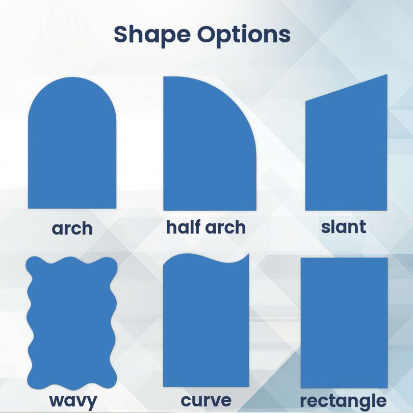 Custom wedding photo boards & backdrops